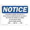 Signmission OSHA Notice Sign, 10" H, Rigid Plastic, Children Under Age Of 7 Must Be Accompanied Sign, Landscape OS-NS-P-1014-L-10585 - alternate 1